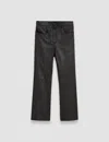 Joseph Leather Stretch Duke Trousers In Black