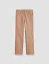 Joseph Duke Leather Stretch Trousers In Blusher
