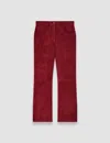 Joseph Duke Suede Stretch Trousers In Red