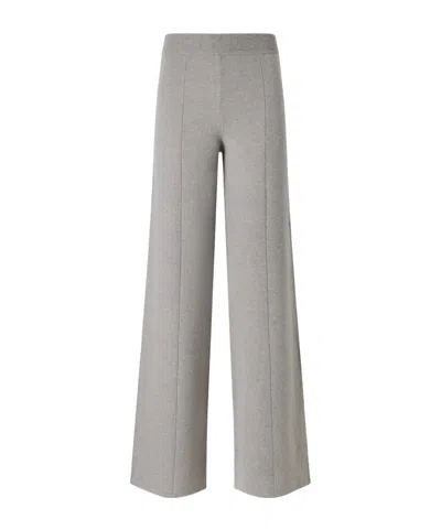 Joseph Viola Cashmere-blend Flared Pants In Gray