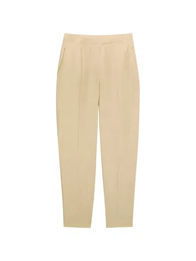 Joseph Elasticated Trousers In Brown