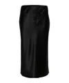 Joseph Isaak Elasticated-waist Silk Skirt In Black