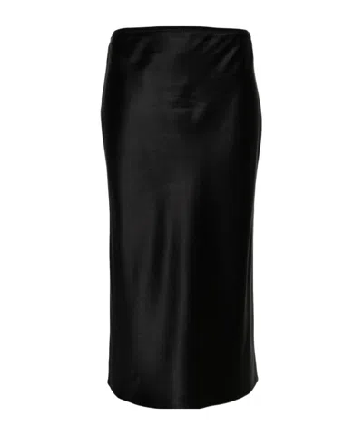 Joseph Elasticated-waist Silk Skirt In Black