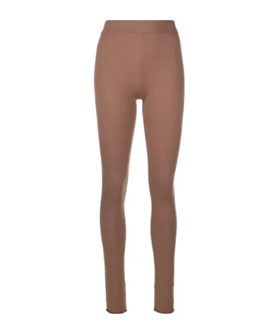 Joseph Elasticated Waistband Slim-cut Leggings In Brown
