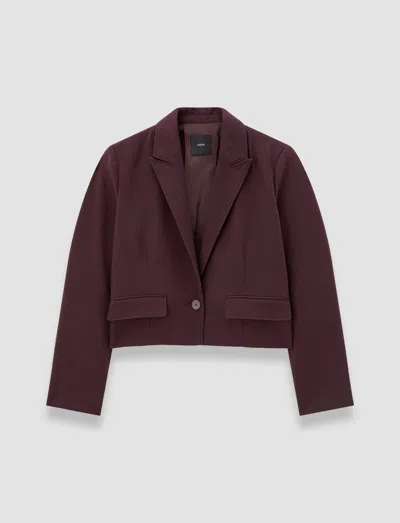 Joseph Elia Flannel Wool Jacket In Purple