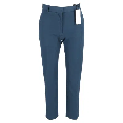 Joseph Eliston Gabardine Stretch Pants In Blue Viscose