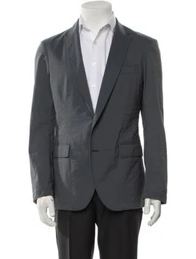 Pre-owned Joseph Embroidered Accent Blazer In Gray