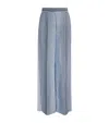 Joseph Embroidered Stripe Alanel Trousers In Blue