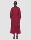 Joseph Emma Wool Voile Dress In Red