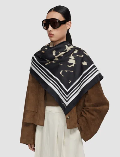 Joseph Everly Large Silk Scarf In Black