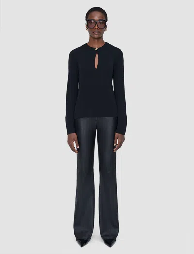Joseph Fabiola Fluid Jersey Blouse In Black