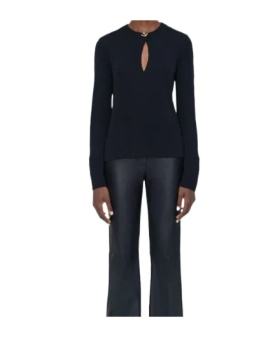 Joseph Fabiola Fluid Jersey Blouse In Black