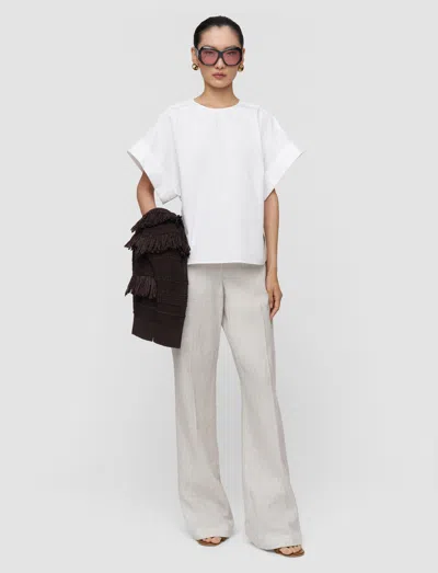 Joseph Fassia Cotton Poplin Blouse In White