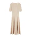Joseph Fine Merino Rib Dress In Nude