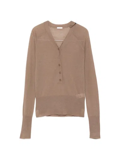 Joseph Fine-knit V-neck Cardigan In Neutral