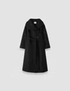 Joseph Fiore Wool Blend Coat In Black