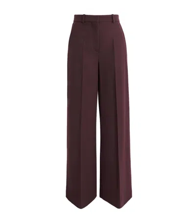 Joseph Flannel-stretch Alana Trousers In Red