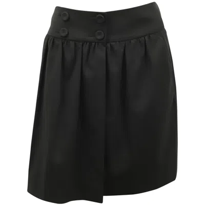 Joseph Flared Skirt In Black Wool