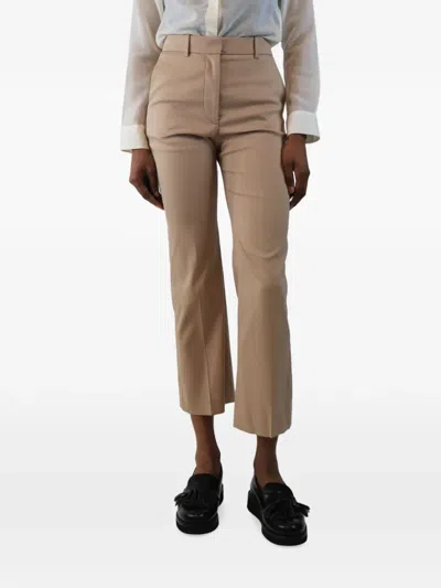 Pre-owned Joseph Flared Trousers In Neutral