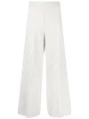 Joseph Flared Tweed Cropped Trousers In Neutrals