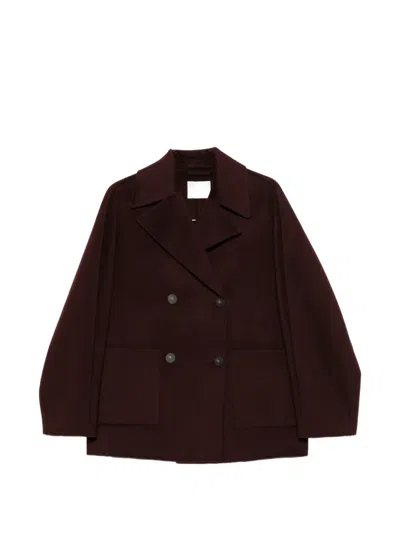 Joseph Flavia Double-breasted Peacoat In Multi