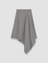 Joseph Fluid Mouline Duparc Skirt In Ivory/arabica