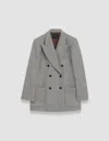 Joseph Fluid Mouline Leandre Jacket In Ivory/arabica