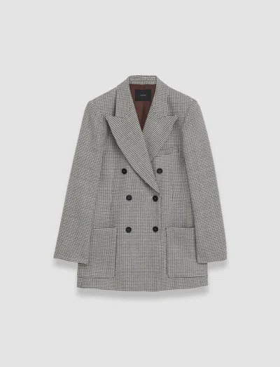 Joseph Fluid Mouline Leandre Jacket In Ivory/arabica