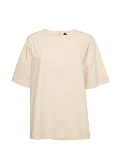 Pre-owned Joseph Foley Poplin Tunic Top In Neutrals