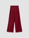 Joseph Forest Fine Wool Trousers In Red
