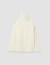 Joseph Fortin Cable Mohair Jumper In White