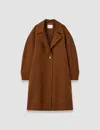 Joseph Franco Double Face Cashmere Coat In Brown