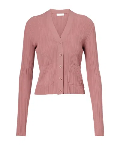 Joseph Front Button Cardigan In Pink