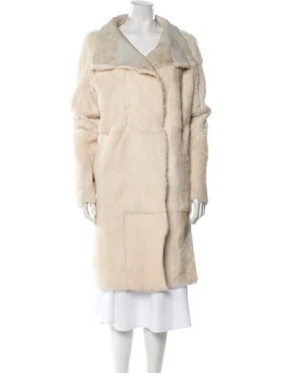 Pre-owned Joseph Fur Coat In Neutral