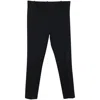 Joseph Gab Stretch Pinstripe Trousers In Black Viscose In Black
