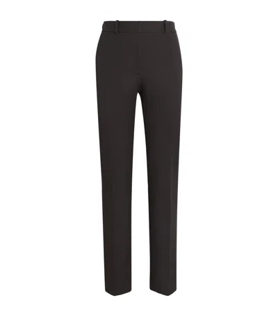 Joseph Gabardine Coleman Slim Trousers In Brown