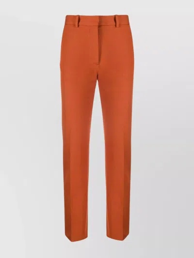 Joseph Gabardine Str Pant Coleman In Orange