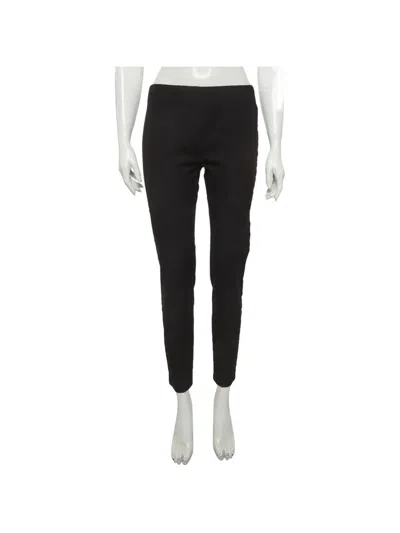 Pre-owned Joseph Gabardine Straight-fit Trousers In Black