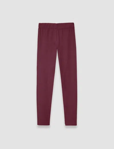 Joseph Gabardine Stretch Leggings In Merlot
