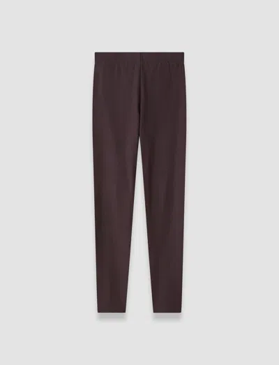 Joseph Gabardine Stretch Leggings In Burgundy