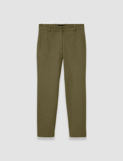 Joseph Gabardine Stretch New Eliston Trousers In Dark Olive