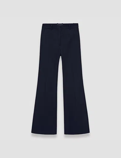 Joseph Gabardine Stretch Tafira Trousers In Navy