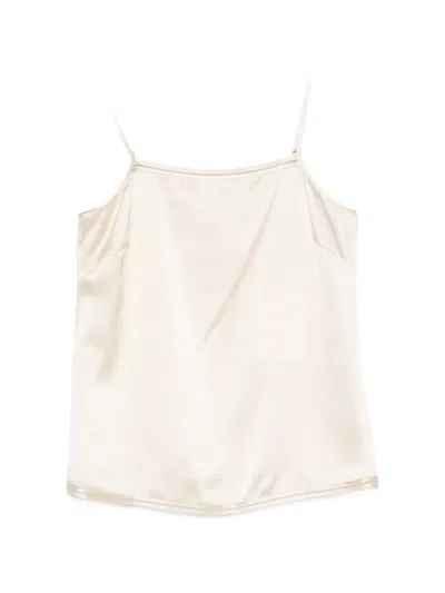 Joseph Gaia Silk Satin Blouse In Neutrals