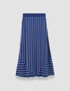 Joseph Geometric Jacquard Silk Blend Skirt