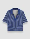 Joseph Geometric Jacquard Silk Blend Top