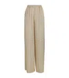 Joseph Hulin Geometric Print Silk Trousers In Neutral