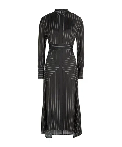 Joseph Geometric-patterned Dress In Black