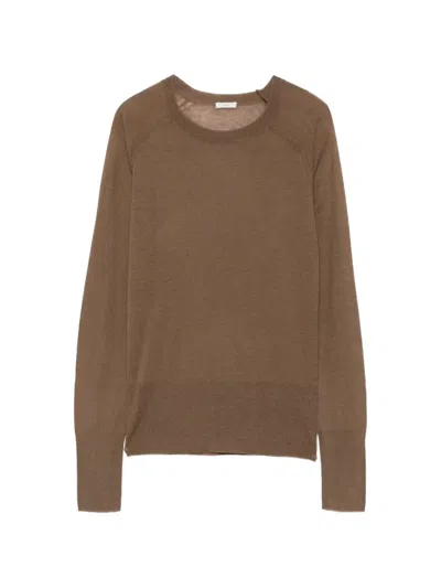 Joseph Geras Cashair Fine-knit Cashmere Sweater In Brown