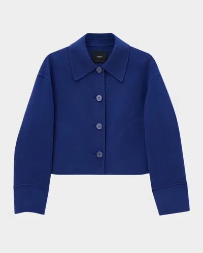 JOSEPH GERRARD CROPPED DOUBLE-FACE WOOL JACKET