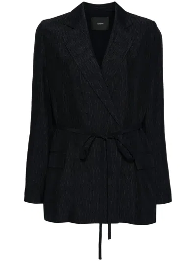 Joseph Gibellina Amelot Textured Blazer In Blue